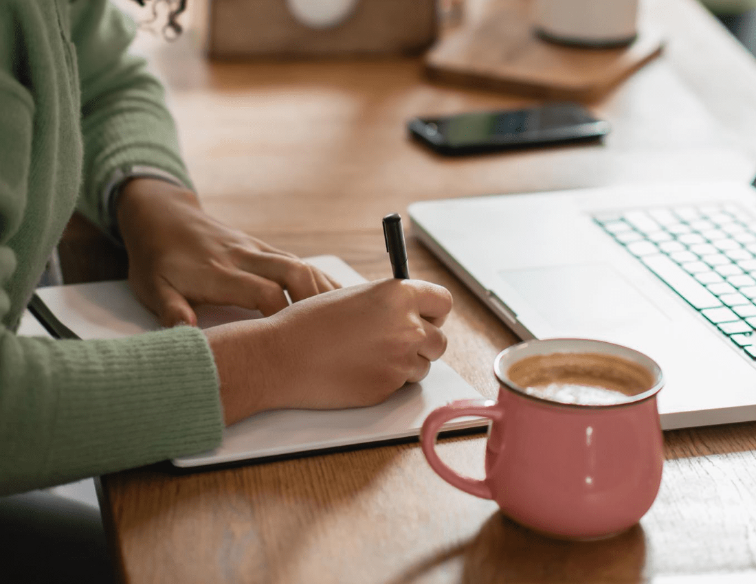 Woman writing